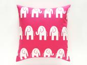 candy pink elephant pillow